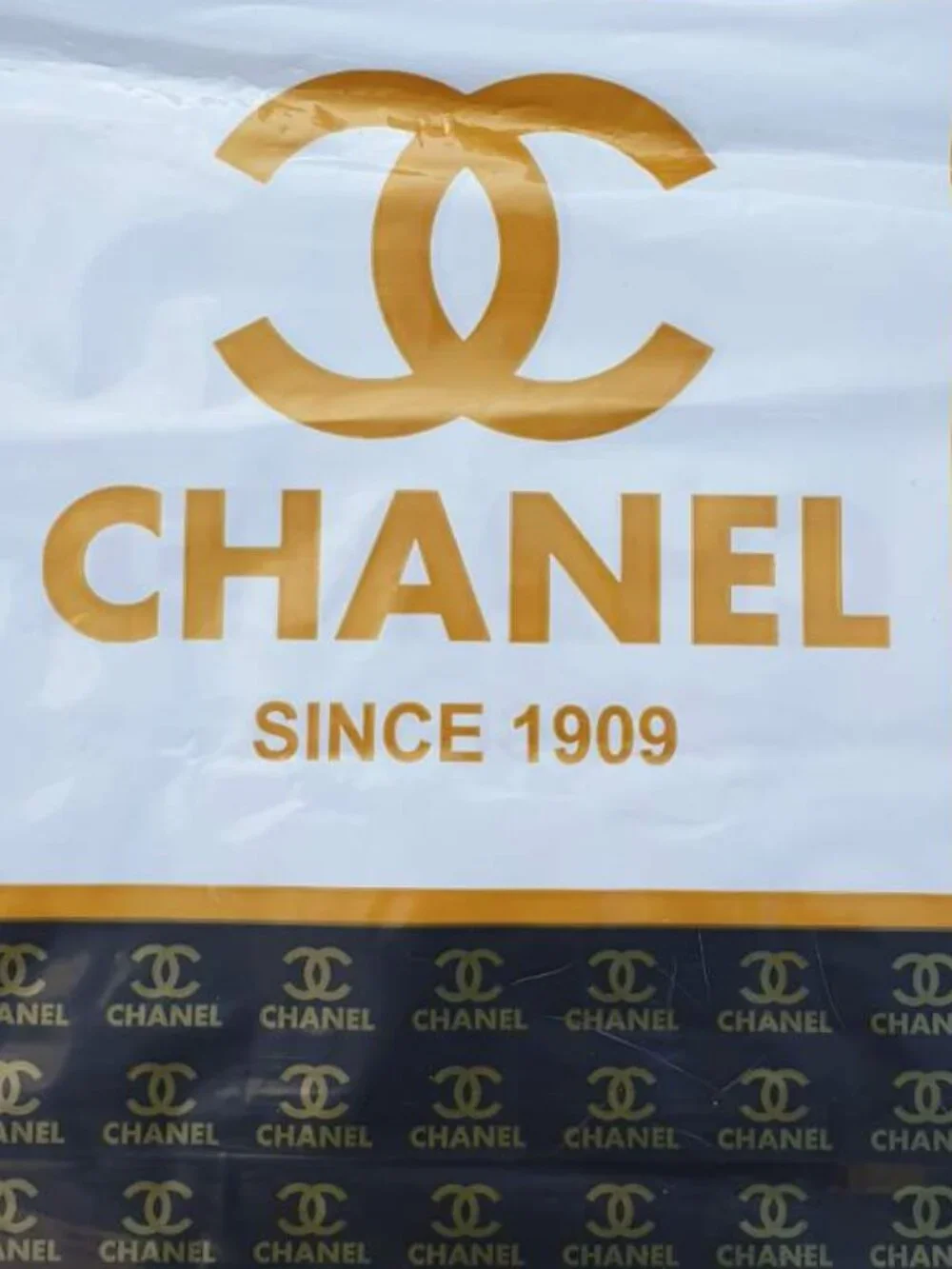Fashion Plastic Shopping Bag Logo Luxury Boutique Gift Packaging 20 x 18 Inches